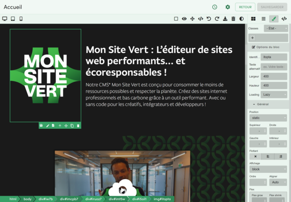 Illustration du CMS